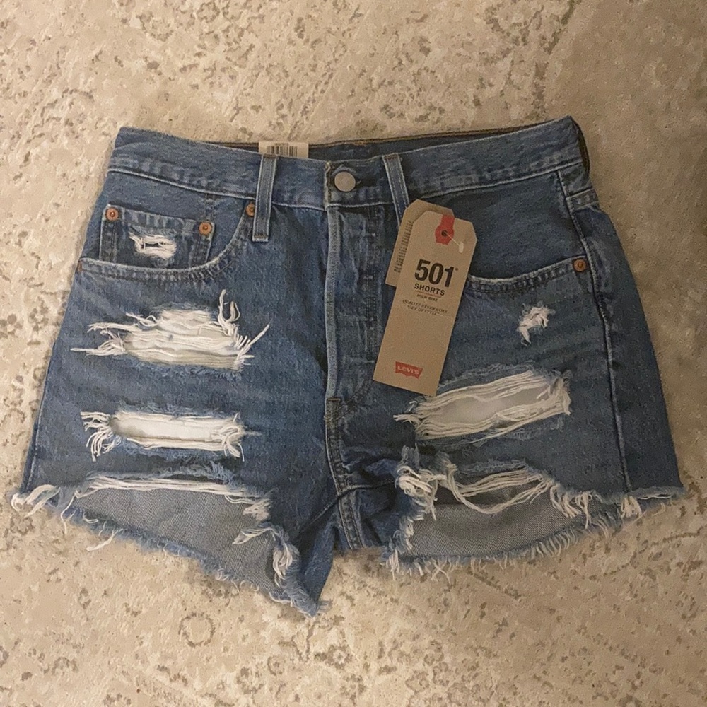 Levi 501 high rise shorts